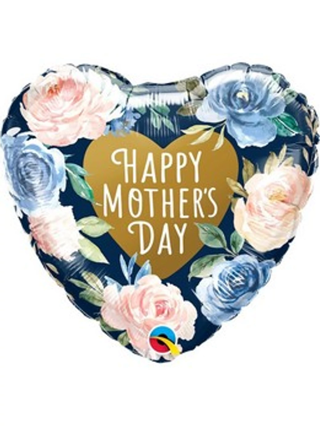 ‘Happy Mother’s Day” kék-virágos lufi