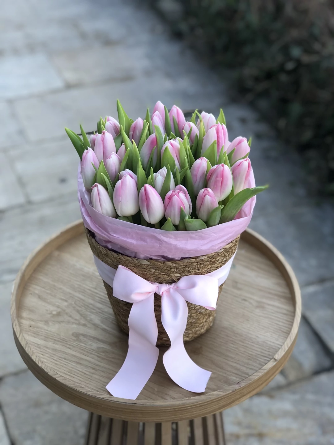 Nőnapi tulipánkosár