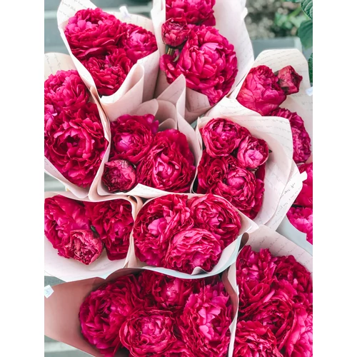 Pink peónia csokor “L”